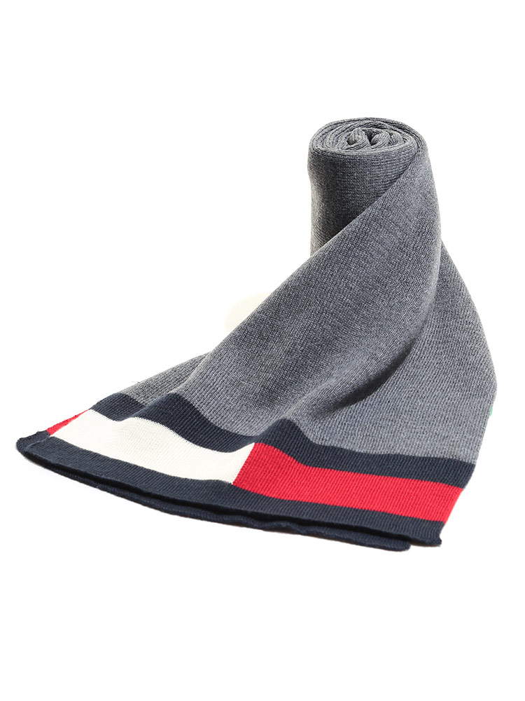 Tommy Hilfiger トミーヒルフィガー マフラー Tトリコロール リブ メンズ レディース Tm1ct30 Heroes Online